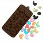 Molde silicona choco pascua x 14 cav