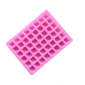 Molde silicona cuadritos letras x 48