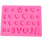 Molde silicona love x 26 cav
