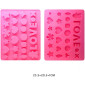Molde silicona love x 26 cav