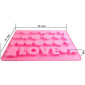 Molde silicona love x 26 cav