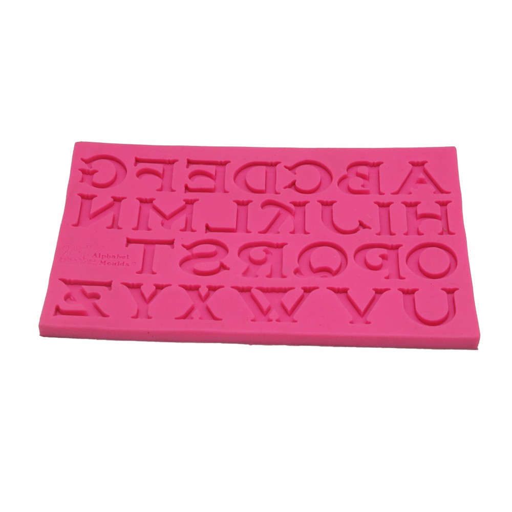 Molde silicona abecedario cursivo