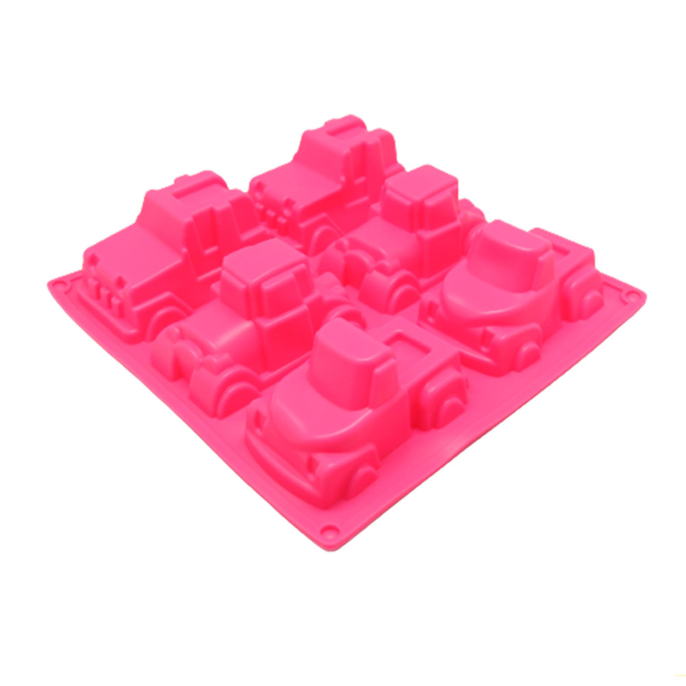 Molde silicona carritos x 6 cav