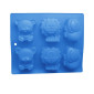 Molde silicona animalitos X 6 CAV 