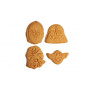 Cortadores push star wars x 4 pcs
