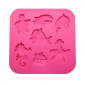 Molde silicona animalitos de mar x 7 cav