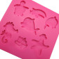 Molde silicona animalitos de mar x 7 cav