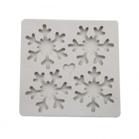 Molde silicona copo de nieve