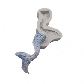Molde silicona cola de sirena 11 cm