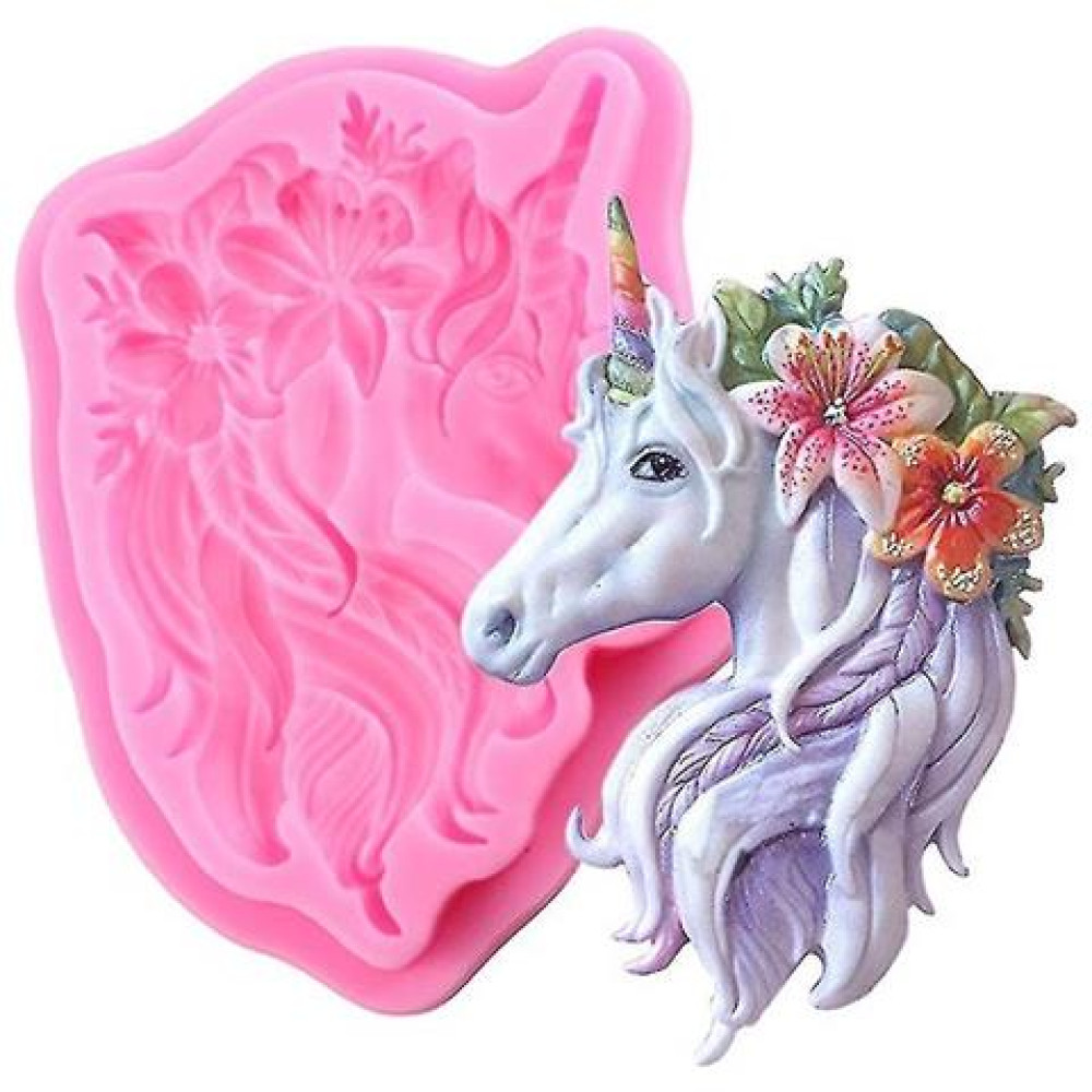 Molde silicona unicornio  perfecto