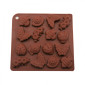 Molde silicona choco insectos x 16