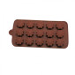 Molde silicona choco floresitas x 15