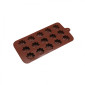 Molde silicona choco floresitas x 15
