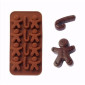 Molde silicona choco jengibre navidad