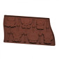 Molde silicona chocolatina animalitos x 6
