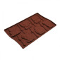 Molde silicona chocolatina animalitos x 6