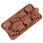 Molde silicona choco navidad x 8 cav