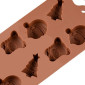 Molde silicona choco navidad x 8 cav