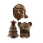 Molde silicona choco navidad x 8 cav