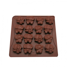 Molde silicona choco elefantes