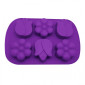 Molde silicona flores x 6