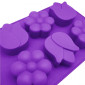 Molde silicona flores x 6