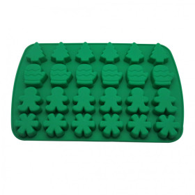 Molde silicona navidad x 24 cav Molde silicona navidad x 24 cav