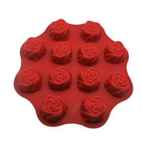 Molde silicona florecitas x 12