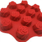 Molde silicona florecitas x 12
