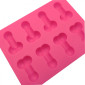 Molde silicona pene x8