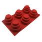 Molde silicona ponquesitos x 6