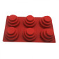 Molde silicona ponquesitos x 6