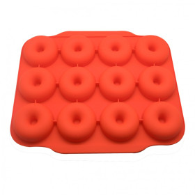 Molde silicona pro donuts x 12