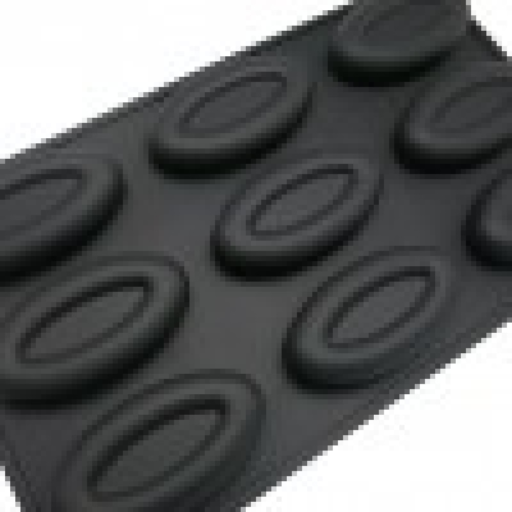 Molde silicona postres óvalos 