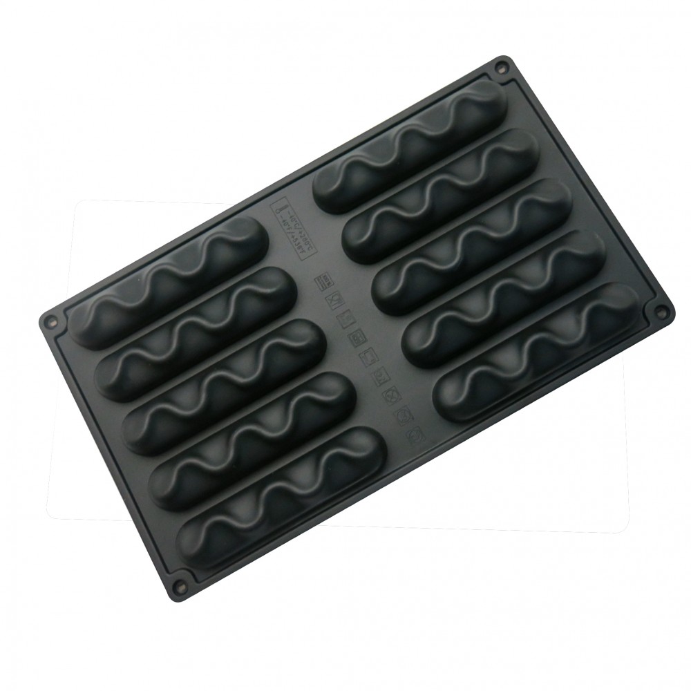Molde silicona  eclairs x 10 cav
