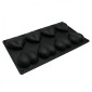 Molde de silicona corazones x 8 cav