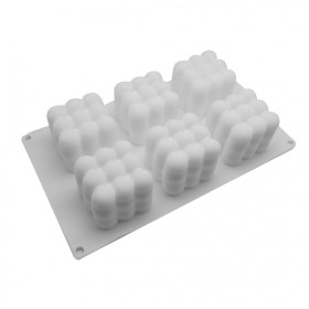 Molde silicona pro cubos x 6 Cav