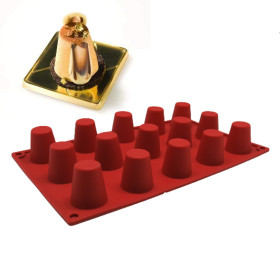 Molde silicona vasitos x15 Cav