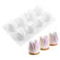 Molde silicona postre flor perfecta x 8