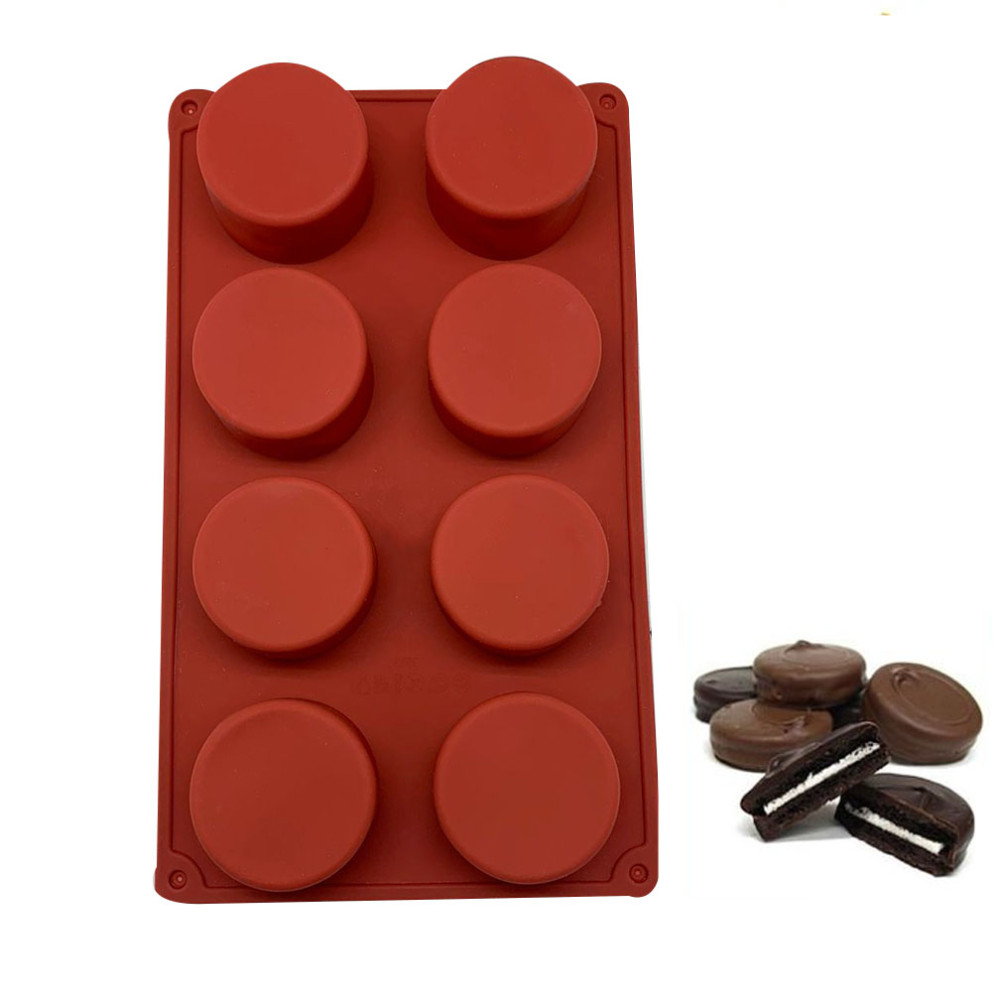 Molde silicona choco oreo x8 Cav
