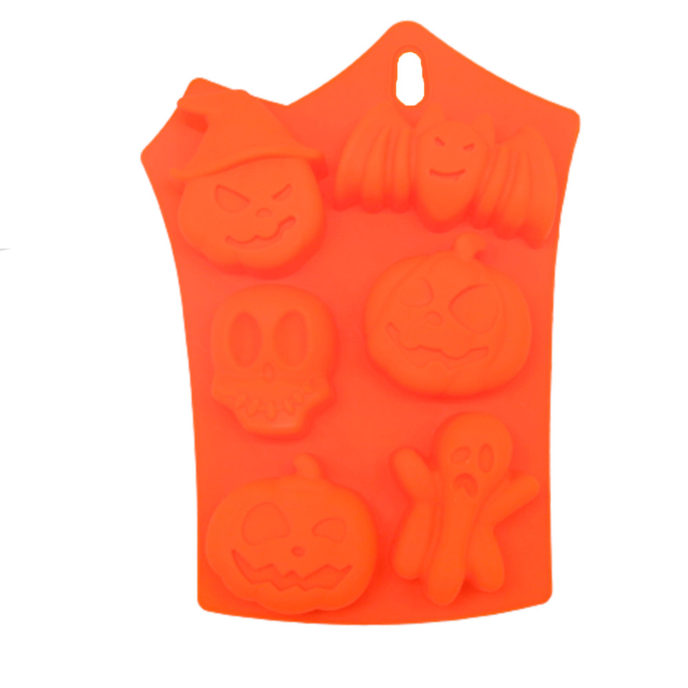 Molde silicona halloween X 6 CAV