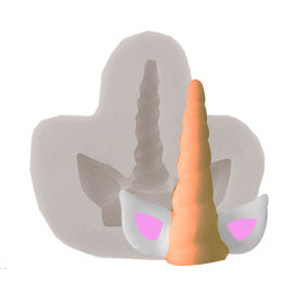 Molde silicona unicornio