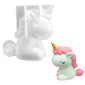 Molde silicona unicornio 3D