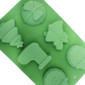 Molde silicona navidad variado x 6