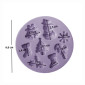 Molde silicona decoración arbol x 8