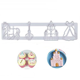 Cortadores push & print castillo princesa