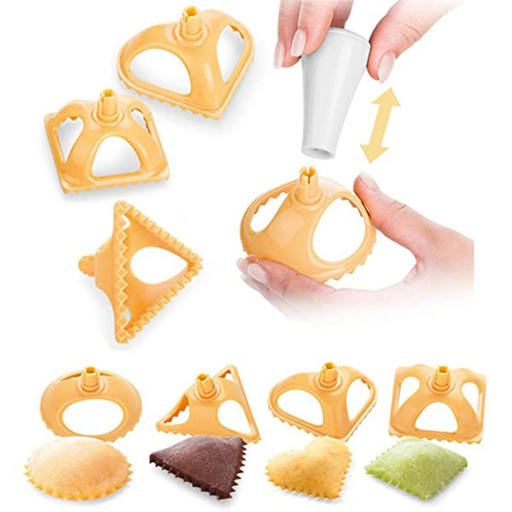 Cortador cudrado raviolis figuras x 4 und