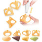 Cortador cudrado raviolis figuras x 4 und