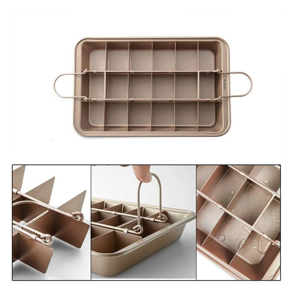Molde para brownies con porcionador