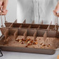 Molde para brownies con porcionador